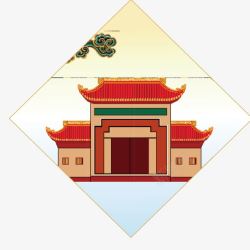 中国风传统建筑高门大院素材