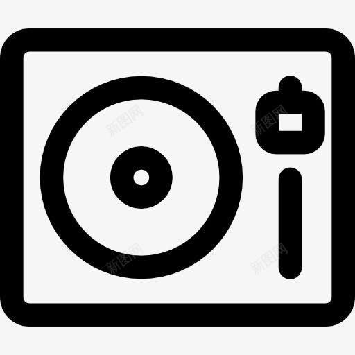 转盘图标png_新图网 https://ixintu.com 乙烯基 唱机 唱片 技术 转盘 音乐 音乐和多媒体 音乐播放器