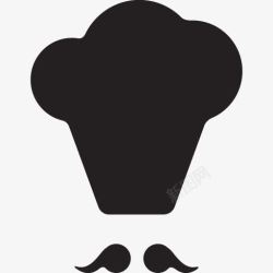 Chefs厨师库克食品帽子餐厅位置固图标高清图片