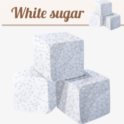 白色方糖矢量图素材