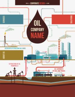 原油开采石油加工工石矢量图高清图片