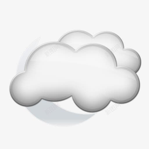 重多云的晚上SILqWeatherIcons图标png_新图网 https://ixintu.com cloudy heavy night 多云的 晚上 重