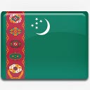 土库曼斯坦土库曼斯坦国旗国国家标志高清图片