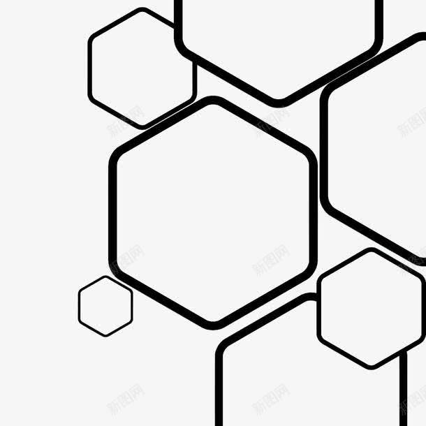 创意六边形装饰psd免抠素材_新图网 https://ixintu.com 瑁呴 鍏 鍏嶈垂鍥剧墖绱犳潗 鍒涙剰