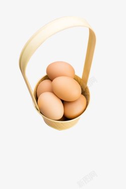 鸡蛋包装竹篮素材