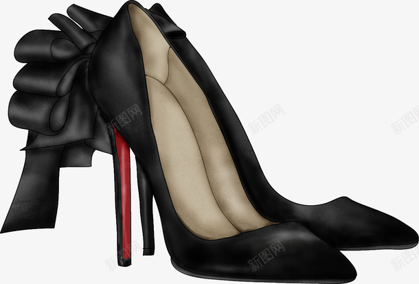 黑色高跟鞋png免抠素材_新图网 https://ixintu.com 女士高跟鞋 女鞋 漂亮高跟鞋 高跟鞋