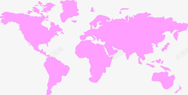 世界地图png免抠素材_新图网 https://ixintu.com 世界 地图 板块