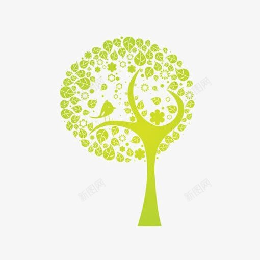 绿色小树png免抠素材_新图网 https://ixintu.com 卡通小树 小树免扣元素 小树插画 小树装饰 树苗