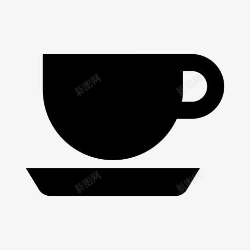 咖啡杯托盘glypho免费图标png_新图网 https://ixintu.com Coffee cup tray 咖啡 托盘 杯