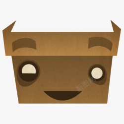 n牛皮纸Box纸箱子图标高清图片