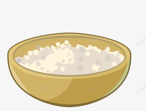 黄色一碗米饭png免抠素材_新图网 https://ixintu.com 一碗米饭 主食 矢量米饭 黄色米饭