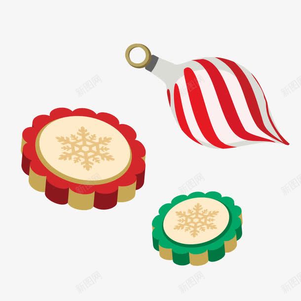 节日卡通礼物png免抠素材_新图网 https://ixintu.com 圣诞节 圣诞节元素 圣诞装饰 彩色月饼
