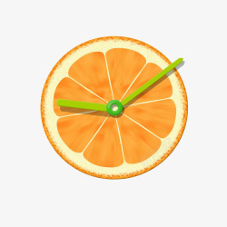 橙子时钟素材