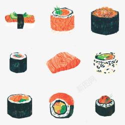 卡通寿司美食素材