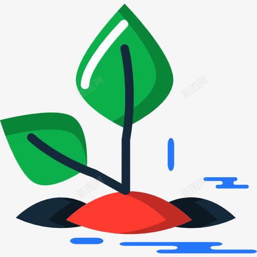 发芽图标png_新图网 https://ixintu.com 园艺 树 植物 生长 种子发芽 自然