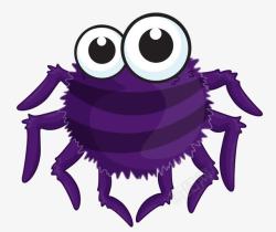 紫色蜘蛛素材