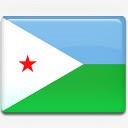 吉布提国旗国国家标志素材