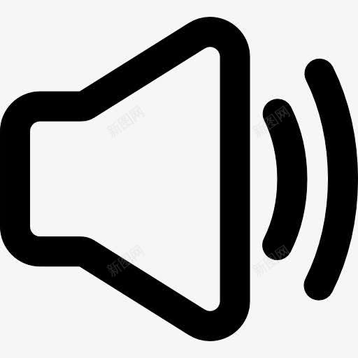 音频图标png_新图网 https://ixintu.com 声音 扬声器 接口 概述 轮廓 通用接口 音箱 音频