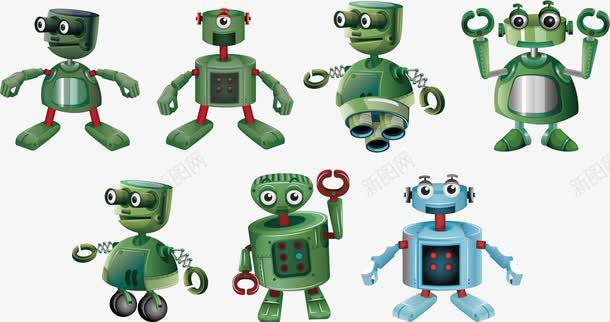 铁皮人png免抠素材_新图网 https://ixintu.com 儿童 机器人 玩具 绿色
