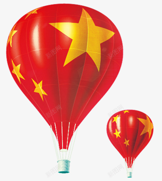 红黄色漂浮的五星气球png免抠素材_新图网 https://ixintu.com 五星气球 气球 漂浮气球 红色 红黄色气球 黄色
