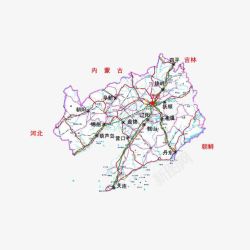 辽宁城市地图辽宁省煤炭地图高清图片