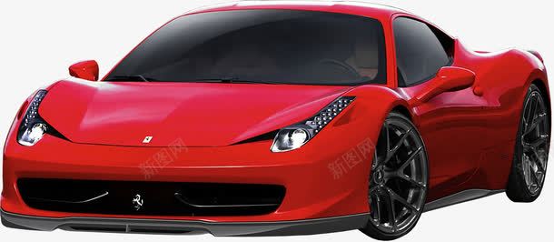 法拉利跑车png免抠素材_新图网 https://ixintu.com Ferrari 产品实物 法拉利 红色 赛车 跑车