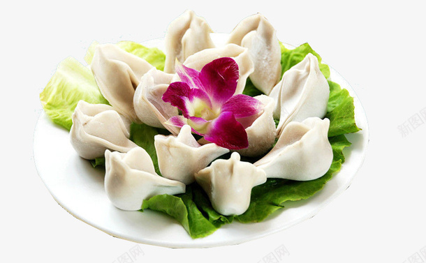 一盘饺子png免抠素材_新图网 https://ixintu.com 传统美食 小吃 美味饺子 食品 饺子