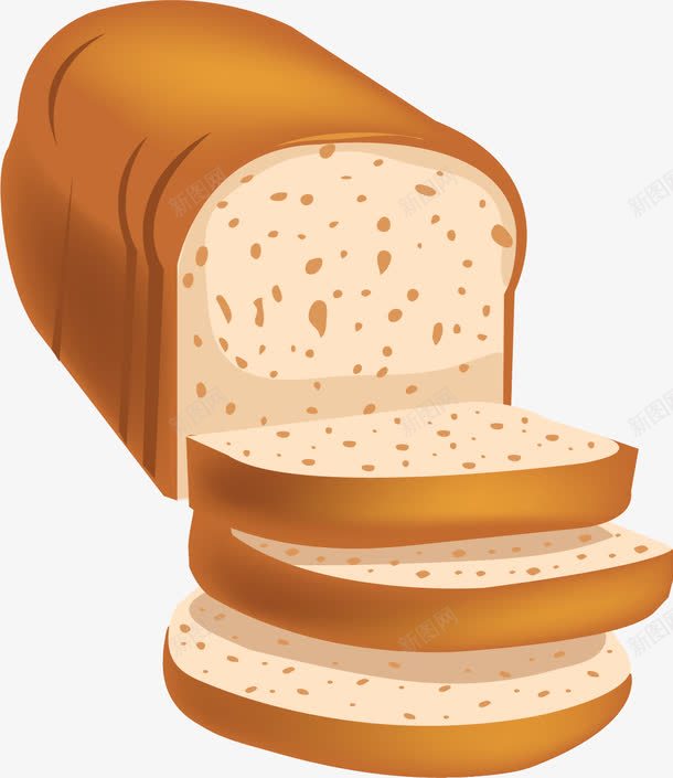 褐色面包png免抠素材_新图网 https://ixintu.com 烤制 现烤面包 粗粮面包 褐色 面包