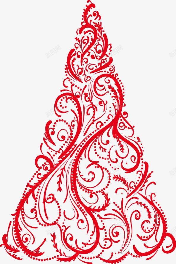 红色圣诞节装饰png免抠素材_新图网 https://ixintu.com 圣诞树 圣诞节 装饰素材