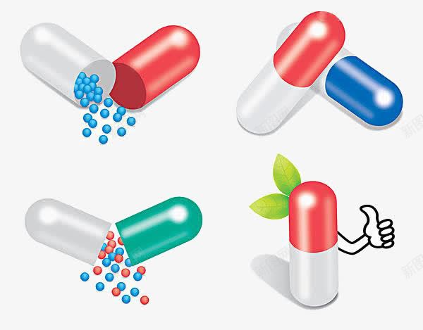 手绘卡通药品png免抠素材_新图网 https://ixintu.com 手绘 手绘素材 手绘药物 药品 颗粒药品