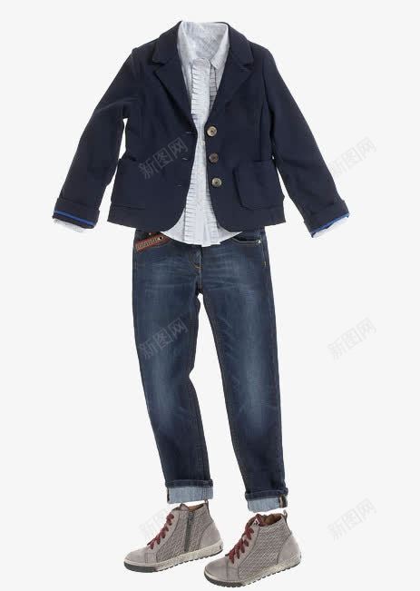 男童套装png免抠素材_新图网 https://ixintu.com 三件套 时尚男童 蓝色 西服