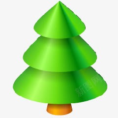圣诞树绿色圣诞礼物装饰物图标png_新图网 https://ixintu.com 圣诞树 圣诞礼物 绿色 装饰物