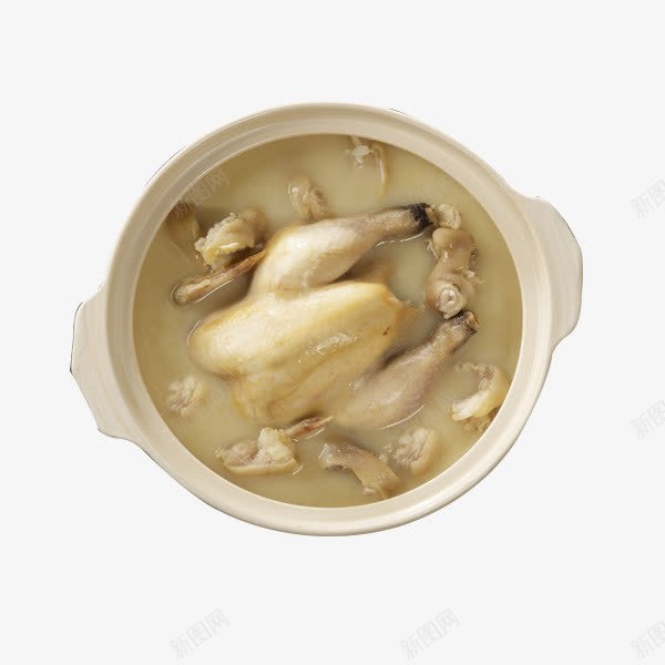 香菇清炖鸡png免抠素材_新图网 https://ixintu.com 产品实物 养身 热汤 营养