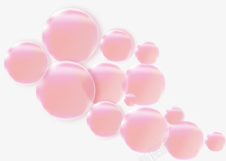 粉色的泡泡矢量图素材