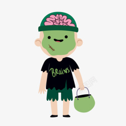 万圣节装扮的男孩万圣节装扮高清图片