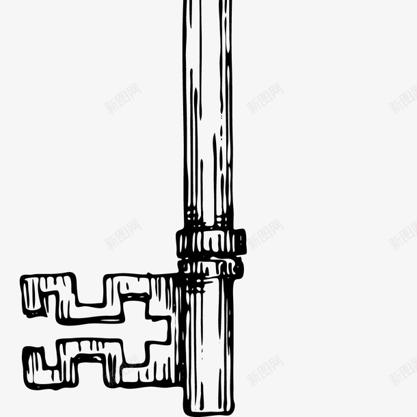 古典手绘钥匙矢量图ai免抠素材_新图网 https://ixintu.com 古典 手绘 钥匙 矢量图