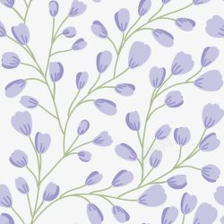 紫色小花漂浮壁纸背景素材