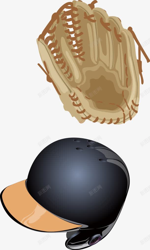 棒球手套png免抠素材_新图网 https://ixintu.com 帽子 手套 棒球 棒球素材 棕色
