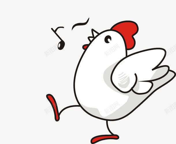 公鸡唱歌png免抠素材_新图网 https://ixintu.com 公鸡唱歌 卡通 可爱 大公鸡 打鸣