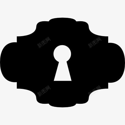 小孔的剪影图标png_新图网 https://ixintu.com 剪影 孔 工具和器具 形状工具 钥匙 锁孔