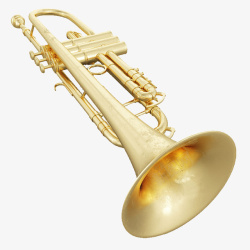 一支金色管乐器金色管乐器高清图片