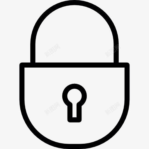 安全锁定图标png_新图网 https://ixintu.com 块 安全 安全系统 挂锁 锁