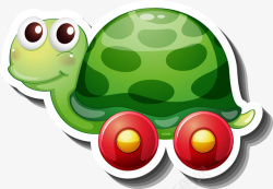 绿色卡通玩具乌龟素材