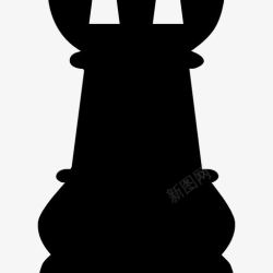 棋子的轮廓塔黑棋子的形状图标高清图片