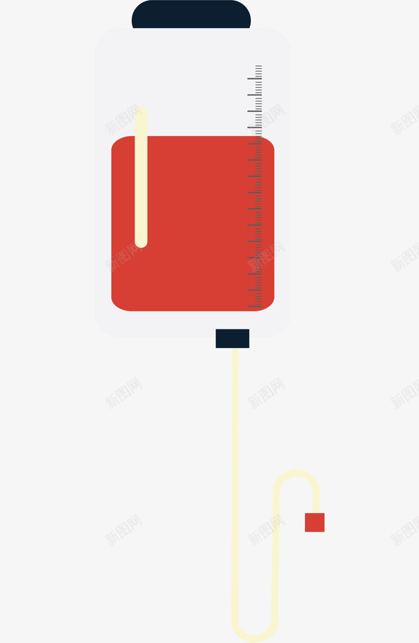 卡通版输血袋装饰图标png_新图网 https://ixintu.com 动漫动画 医疗图标 卡通手绘 血液 装饰图 输血袋