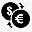 转换的货币黑色的freemobileiconkit图标图标