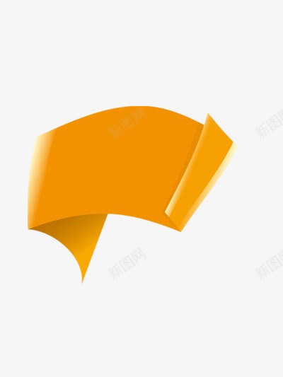 黄色彩带型渐变对话框png免抠素材_新图网 https://ixintu.com 对话 彩带 渐变 渐变黄色 黄色 黄色渐变