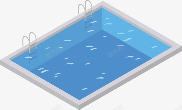 一个蓝色游泳池矢量图eps免抠素材_新图网 https://ixintu.com 一个游泳池 游泳 游泳池 游泳池PNG 蓝色 蓝色游泳池 矢量图