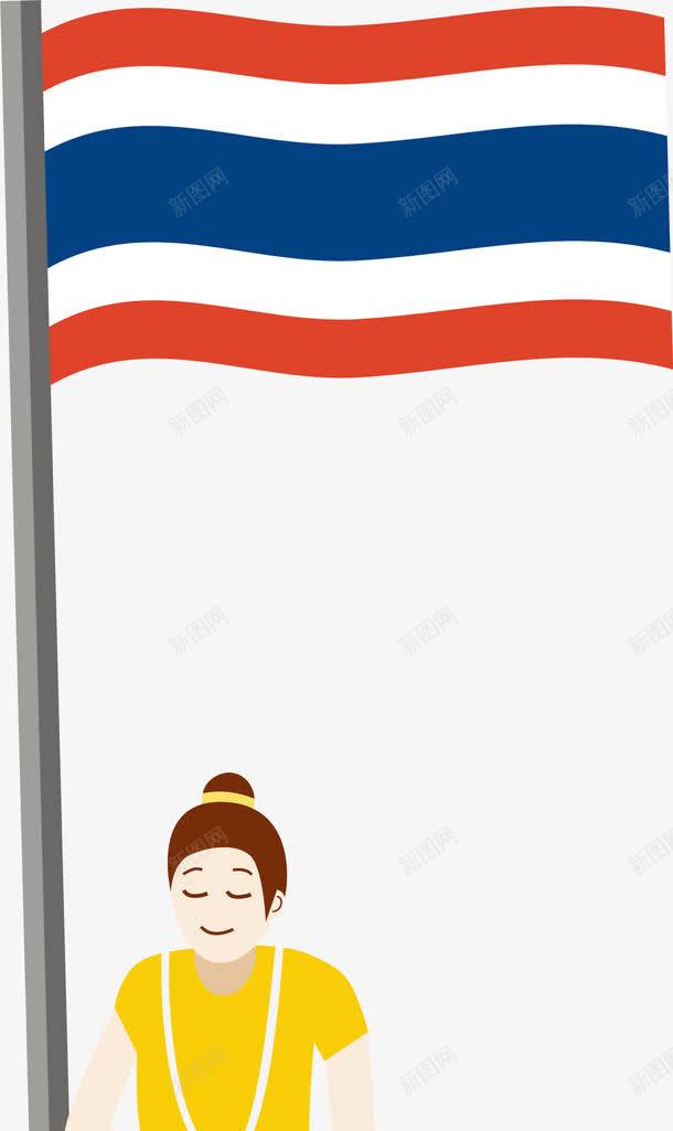 简约泰国国旗图标png_新图网 https://ixintu.com 免抠PNG 国旗 旗子 泰国 简约 装饰图案