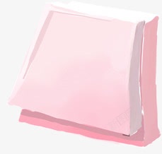 粉色卡通购物袋创意素材